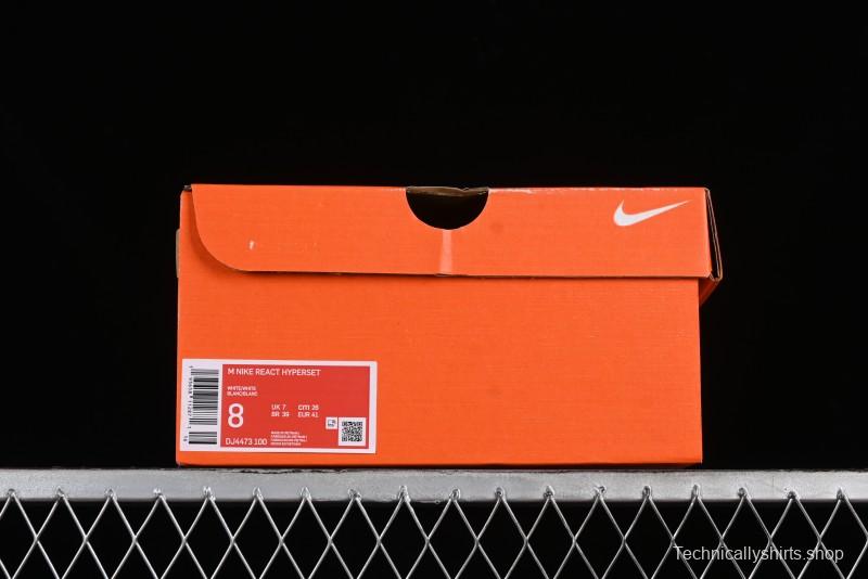 Nike HyperSet Lightweight Low-Top Training Basketball Shoes with React Foam and Flywire - DJ4473-100