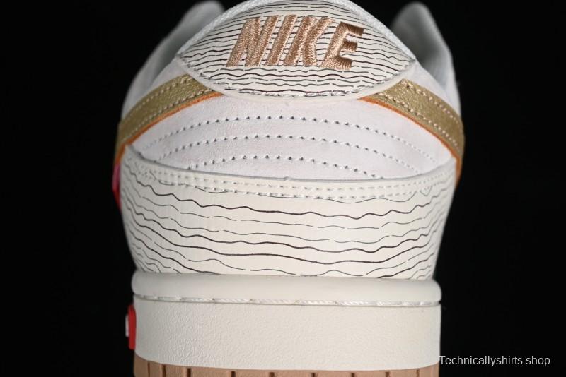 Supreme x Nike Dunk Low SB Skate Shoes with Zoom Air Cushion - XD6188-035