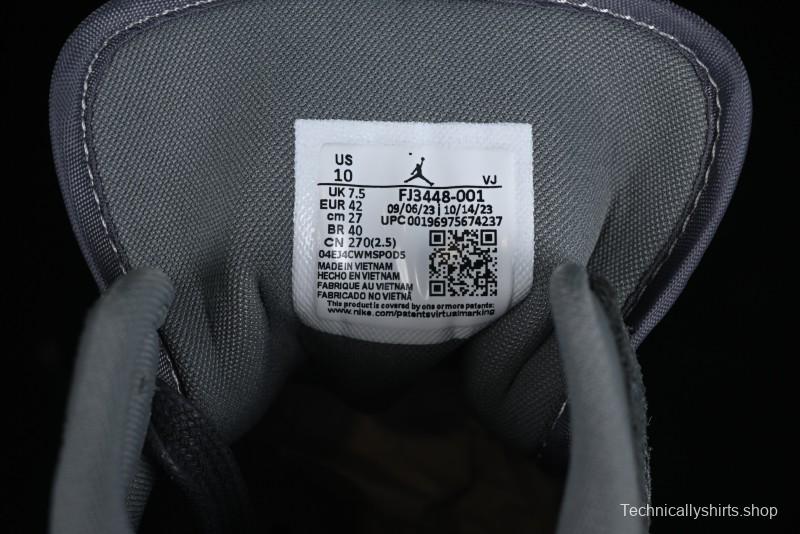 Nike Air Jordan 1 Mid Basketball Shoes in Space Gray - FJ3448-001