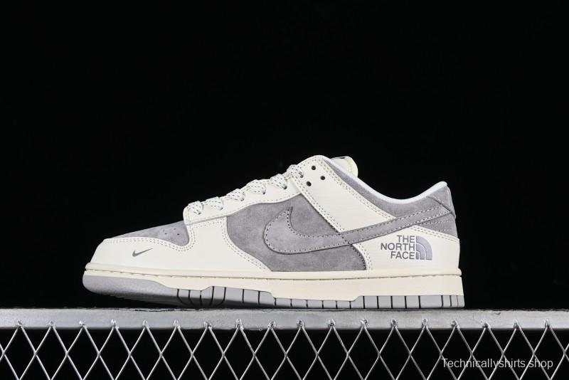 Nike SB Dunk Low The North Face Collaboration - Beige Suede Anniversary High-End Custom Low-Top Casual Skate Shoes - XD6188-020