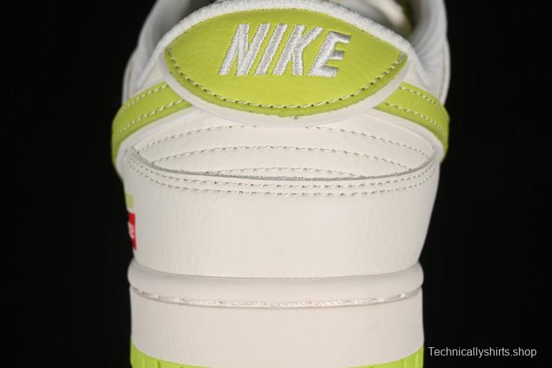 Nike SB Dunk Low Supreme Stone Island Collaboration - Fluorescent Beige Anniversary High-End Custom Low-Top Casual Skate Shoes - BB9866-005