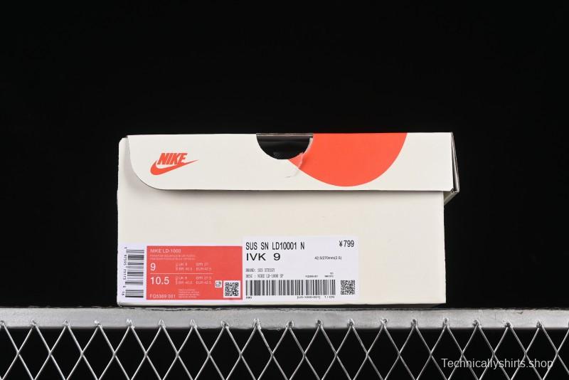 Nike Stussy Roshe Run LD-1000 Comfortable Versatile Slip-Resistant Durable Waffle Low-Top Casual Running Shoes - FQ5369-001