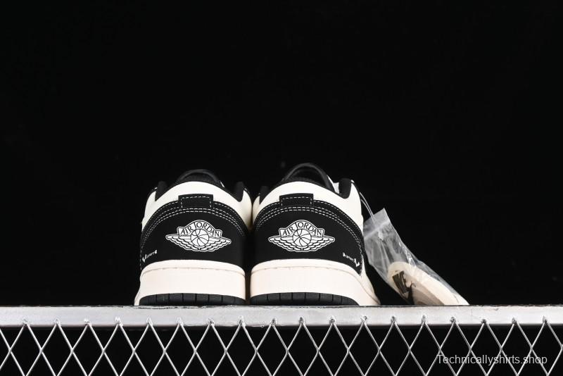 Nike Air Jordan 1 Low AJ1 Marvel Collaboration - Batman Custom High-End Low-Top Basketball Shoes - SJ6650-011