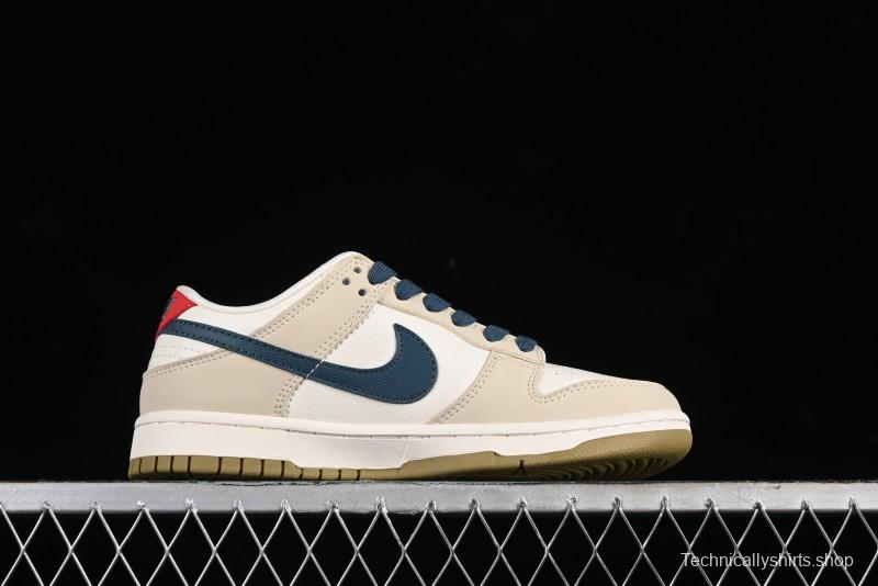 Nike SB Dunk Low Bape Collaboration - Beige Blue Anniversary Custom Low-Top Casual Sneakers CF3688-011