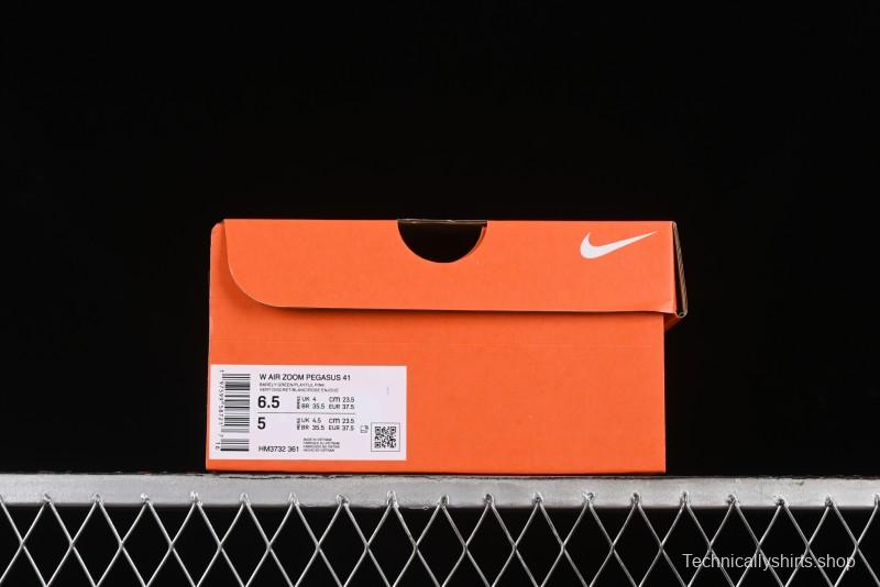 Nike Air Zoom Pegasus 41 Lightweight Breathable Mesh Running Shoes with Cushioned Support - HM3732-361