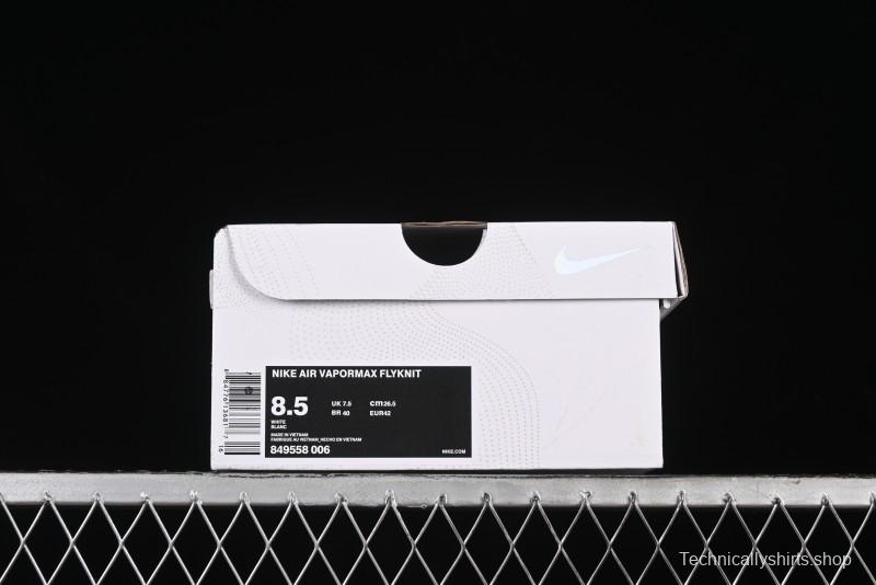 Nike Vapormax Flyknit Breathable Casual Running Shoes with Full-Length Air Cushion - 849558-006