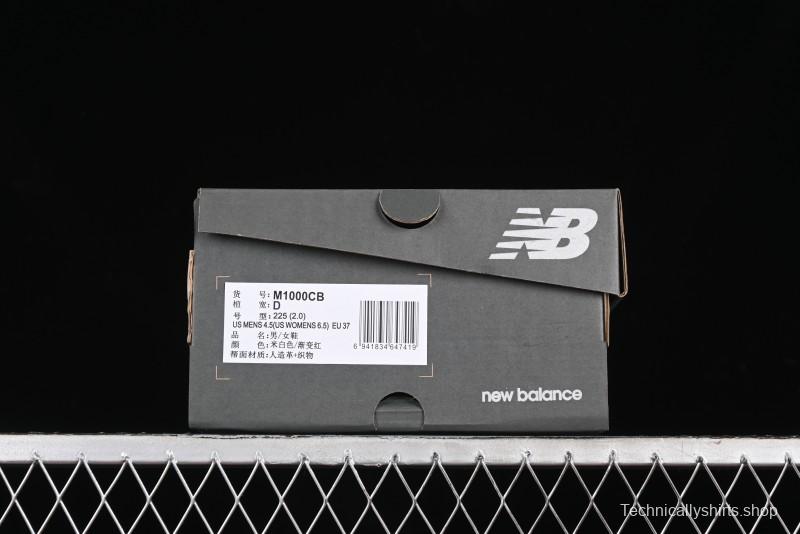 New Balance 1000 Series Retro Dad Style Low-Top Casual Running Shoes - M1000CB