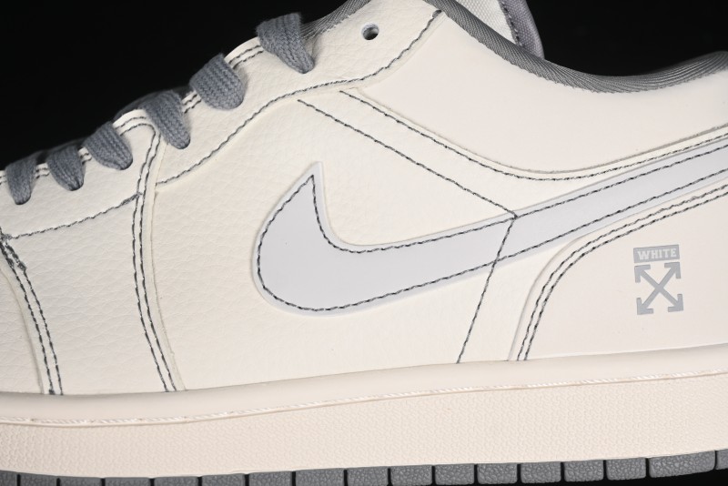 Nike Air Jordan 1 Low OFF-WHITE Collaboration Retro Basketball Shoes - CF3688-022