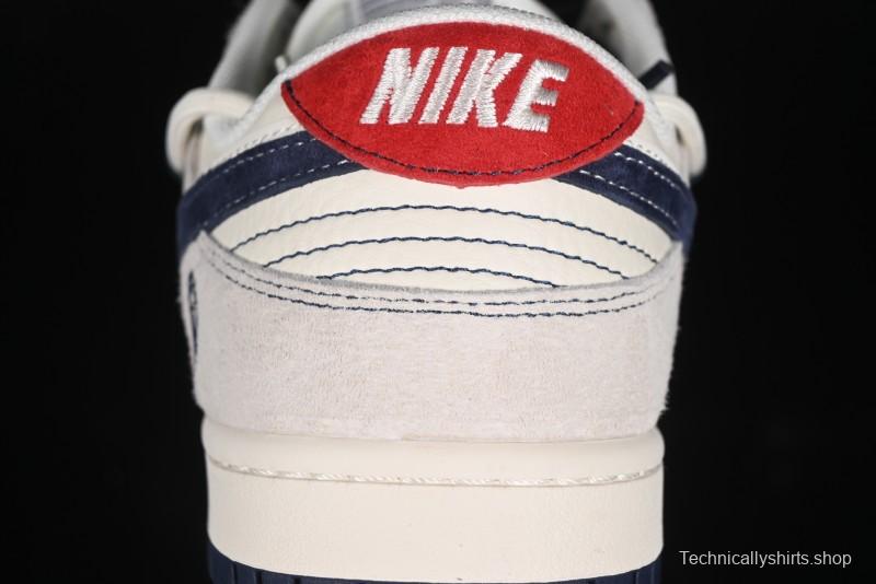 Nike SB Dunk Low BAPE Collaboration - Strap Blue Swoosh Anniversary Customized Low-Top Casual Sneakers SJ2068-298