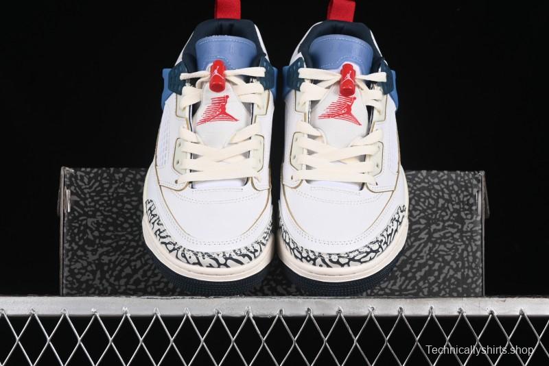 Nike Jordan Spizike Low AJ Hybrid Elements White Blue Culture Casual Sneakers - HM3712-164