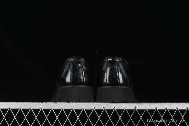 Ecco Block Brogue Business Derby Round Toe Genuine Leather Dress Shoes - 63667201001