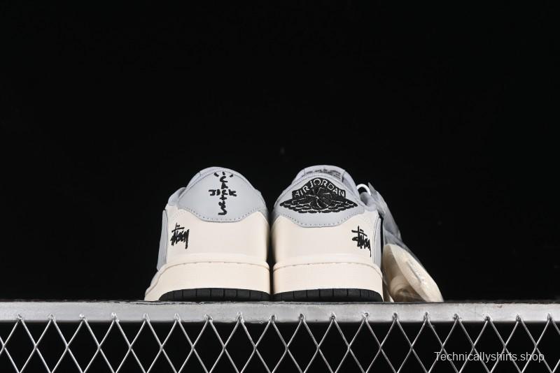 Nike Travis Scott x Fragment Design x Air Jordan 1 Low OG SP AJ1 Retro Sneakers - SJ2068-122