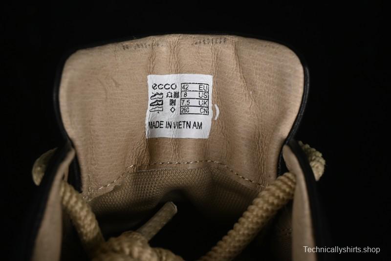 Ecco Street Light Series Autumn Height-Increasing Round-Toe Versatile Casual White Sneakers - 63311901001