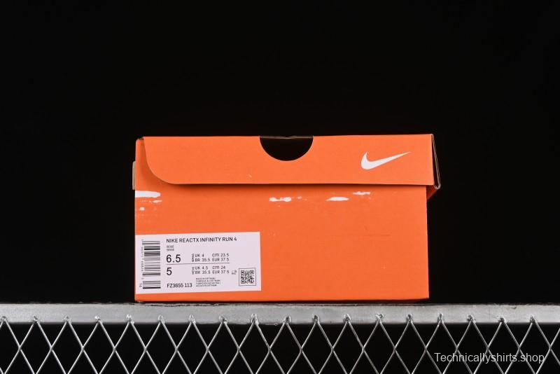 Nike ZoomX Infinity Run 4 Knit Upper Professional Cushion Running Shoes - FZ3655-113