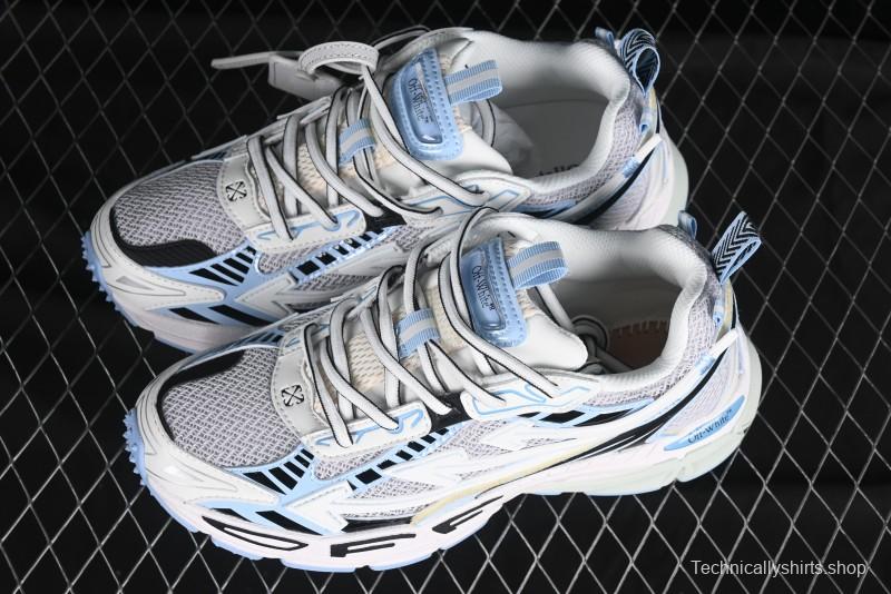 Off-White Be Right Back Low-Top Lifestyle Sneakers in White Blue - X.E5