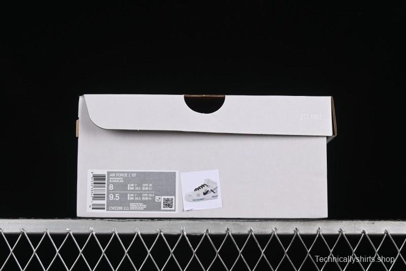 Nike Air Force 1 Mid Custom Hand-Painted Broken Three Hooks Shadow Spray-Painted Strap Mid-Top Casual Sneakers - CW2289-111