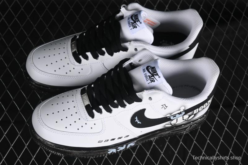 Nike Air Force 1 '07 Low Custom KAWS Bear Print Casual Sneakers - ZH0316-037