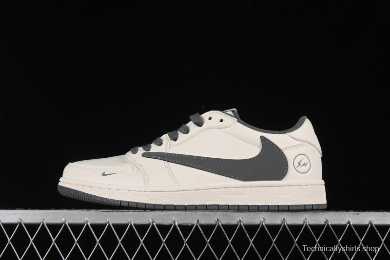 Nike Travis Scott x Fragment Design x Air Jordan 1 Low OG SP AJ1 Retro Casual Sneakers - LJ5188-024