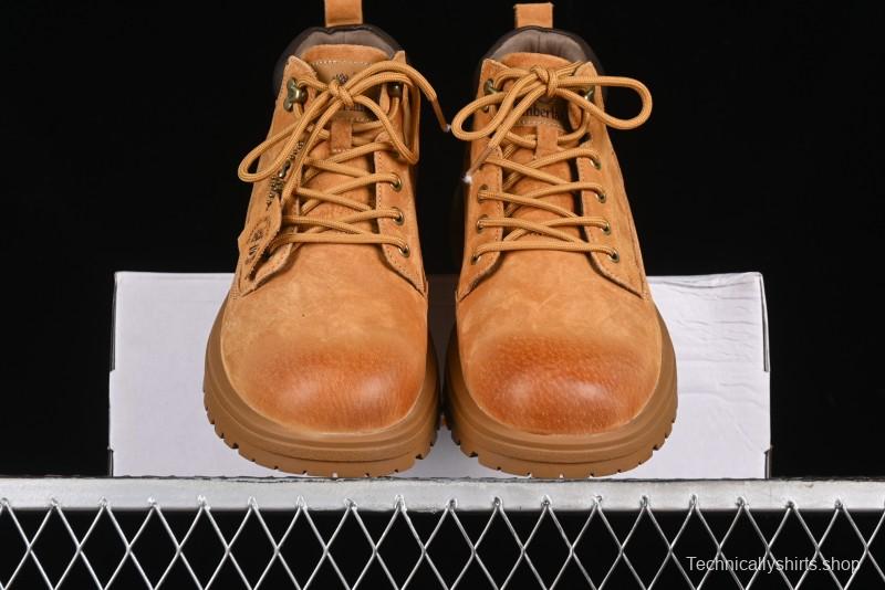 Timberland Outdoor Mid-Top Casual Martin Boots with Premium Italian Suede Leather - TB10059YELLOW