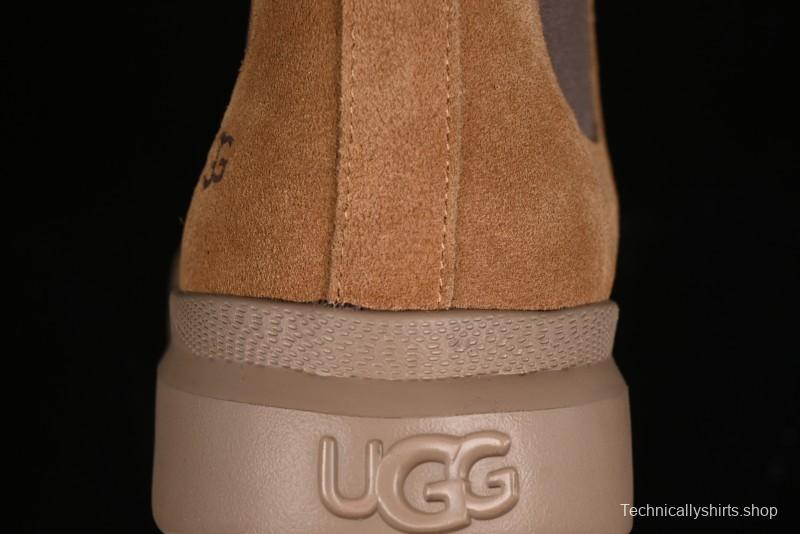UGG Burleigh Chelsea Winter Snow Boots for Men with Lightweight Anti-Slip Sole and Genuine Wool Leather - 1152050