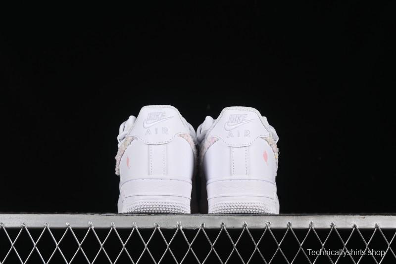 Nike Air Force 1 '07 Low Pink Chanel-Inspired Casual Sneakers - DH9999-334