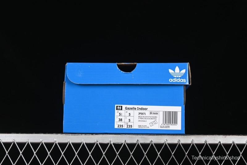 Adidas Originals Gazelle Indoor Retro Casual Slip-Resistant Wear-Resistant Low-Top Sneakers - JP5671