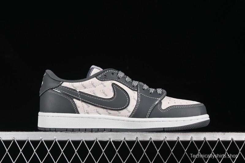 Nike Travis Scott x Fragment Design x Air Jordan 1 Low OG SP AJ1 Retro Sneakers - XZ3398-003