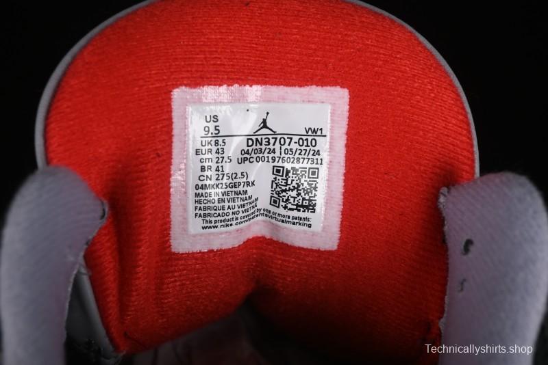 Nike Air Jordan 3 Retro Black Cement Sneakers with Visible Air Cushion - DN3707-010