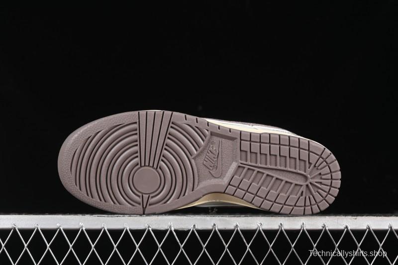 Nike SB Dunk Low LV Collaboration - Beige Denim Swoosh Anniversary High-End Custom Low-Top Casual Skate Shoes - JH8310-957