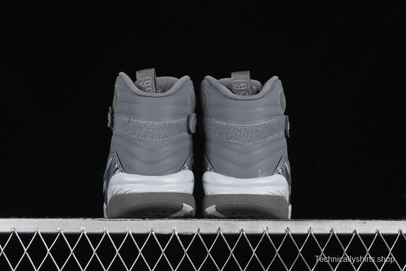 Nike Air Jordan 8 Retro "Cool Grey" Basketball Shoes - 305381-014