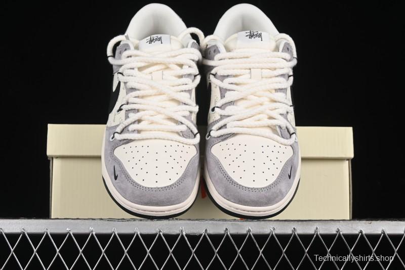 Nike SB Dunk Low Stussy Anniversary Edition Customized Low-Top Casual Skate Shoes - SJ2068-293