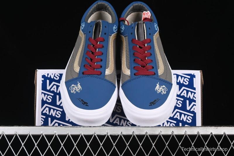 Vans Old Skool Black Wukong Themed Low-Top Retro Skate Shoes - VN0A45JCGIE