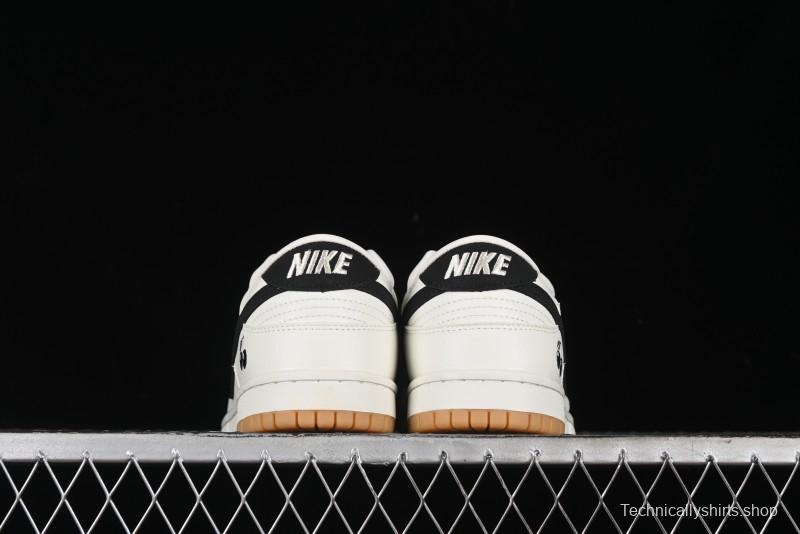 Nike SB Dunk Low Black 8 Collaboration - Beige Grey Black Gum Anniversary Custom Low-Top Casual Skate Shoes - CH6336-227