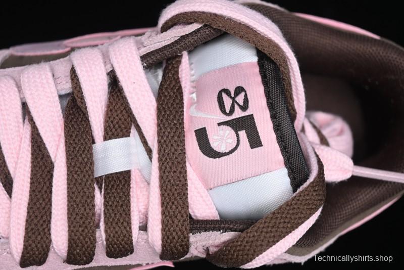 Nike Dunk Low 85 Double Swoosh Series Strawberry Chestnut SB Low Top Casual Skate Shoes - HV1799-161