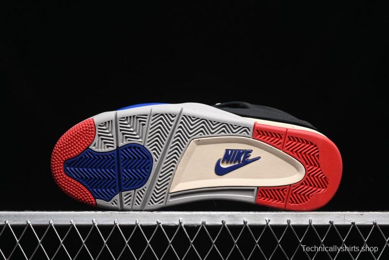 Nike Air Jordan 4 Retro Sneakers in Black, Blue and Neutral Grey - FV5029-003