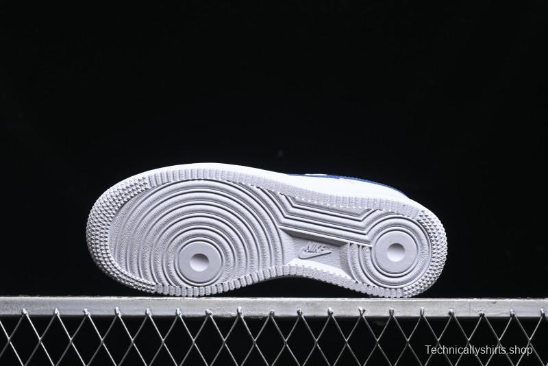 Nike Air Force 1 '07 Low Top Leather Casual Sneakers with Full-Length Air Cushion - CT3839-101