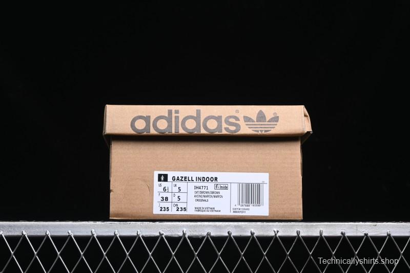 Adidas Origials Gazelle Indoor IH4771 Retro Casual Slip-Resistant Wear-Resistant Low-Top Sneakers - IH4771