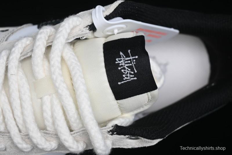 Nike Air Force 1 '07 Low Stussy Collaboration - AF1 Light Grey Red Tag Low-Top Casual Sneakers SJ6698-009