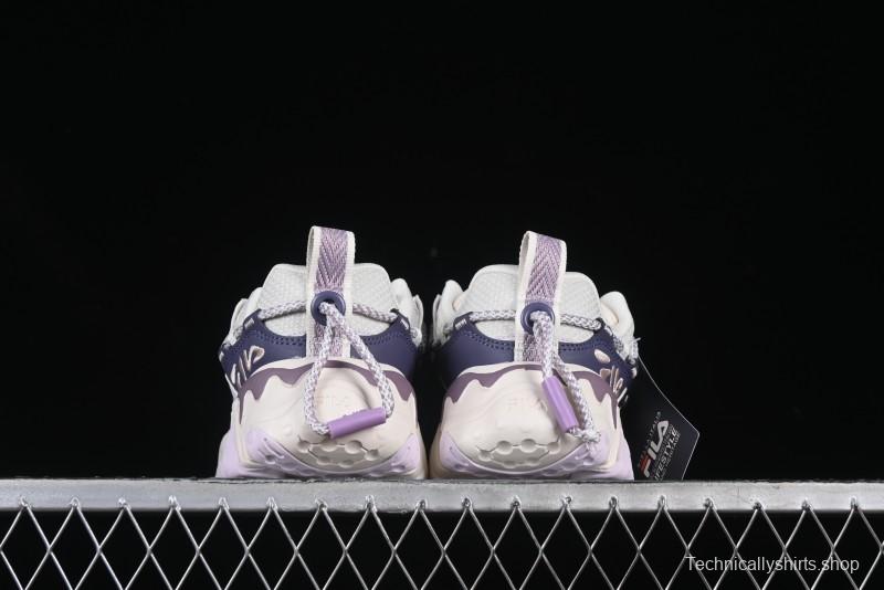 Fila Fusion Retro Mars Running Shoes with Lace-Up Design and Cushioned Sole - F12W432101FGO