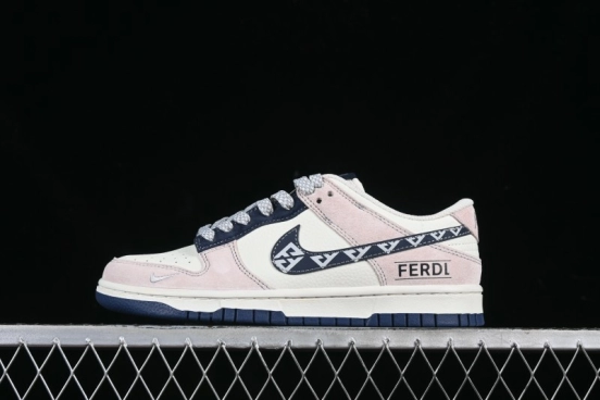 Nike SB Dunk Low OFF-WHITE Collaboration Black Grey Woven Label Anniversary High-End Custom Low-Top Casual Skate Shoes - DJ2024-132