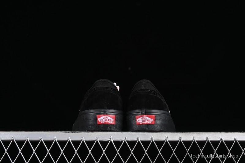 Vans Style 36 SF All Black Skate Shoes with Killer Whale Half-Toe Cap Design - VN0A3MVLB8C