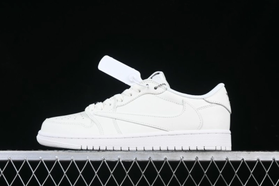 Nike Travis Scott x Air Jordan Low OG SP AJ1 Retro Sneakers in Pure White - TD1228-111