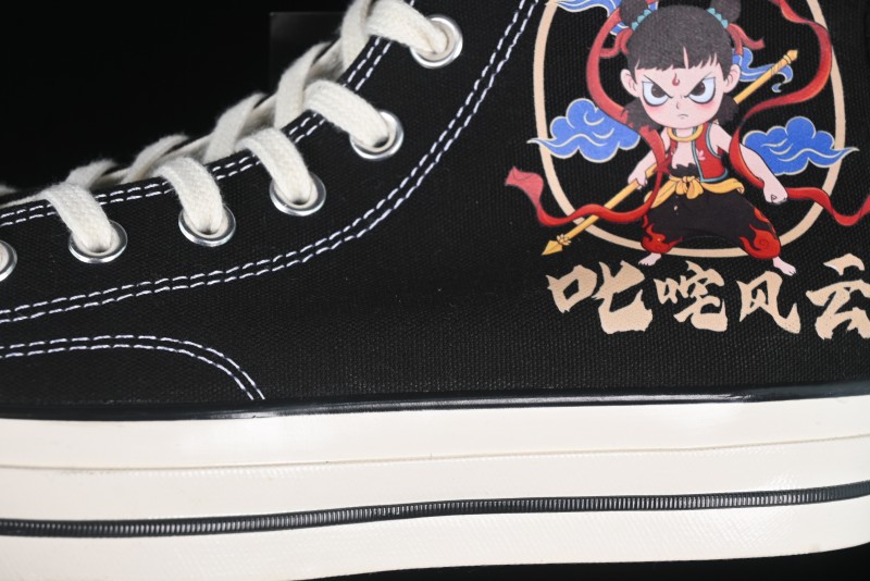Converse Chuck 1970s High-Top Casual Canvas Sneakers with Classic Graffiti Limited Edition Three-Star Logo - 162050C