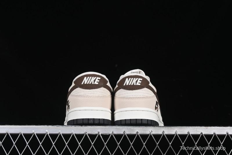 Nike SB Dunk Low Burberry Collaboration Patch Brown Swoosh Anniversary Custom Low-Top Casual Skate Shoes - DJ2024-088