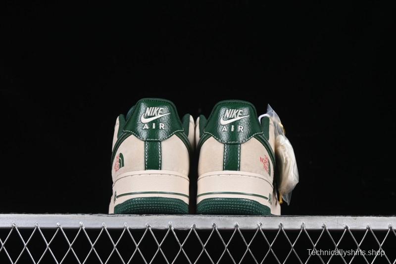 Nike Air Force 1 '07 Low The North Face Collaboration Green Snake Scale Casual Sneakers - DM6688-015