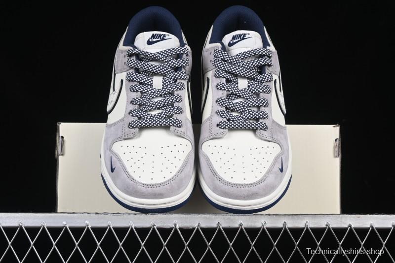 Nike SB Dunk Low MLB Collaboration Embroidered Blue Logo Anniversary Custom Low-Top Casual Skate Shoes - DJ2024-092