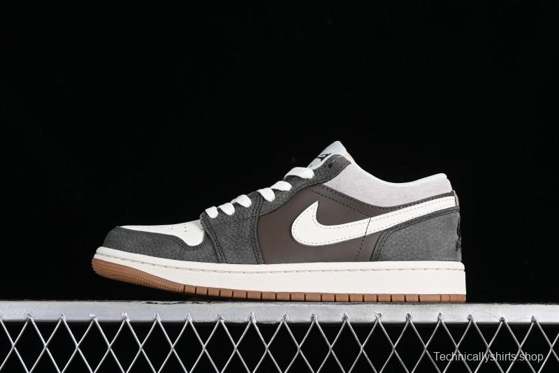 Nike Air Jordan 1 Low "Snkrs Day" Casual Sneakers with Grey Toe Design - FD0399-004
