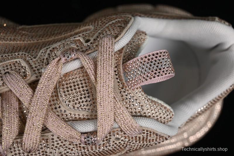 Balenciaga Phantom Sneaker Champagne Gold Full Diamond Trend Running Shoes - W3XL59645