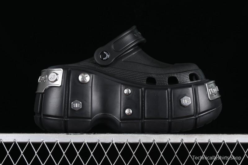 Balenciaga Hardcrocs Slide EVA Round Toe Ultra Thick Sole Clog Sandals - W1S8N1081