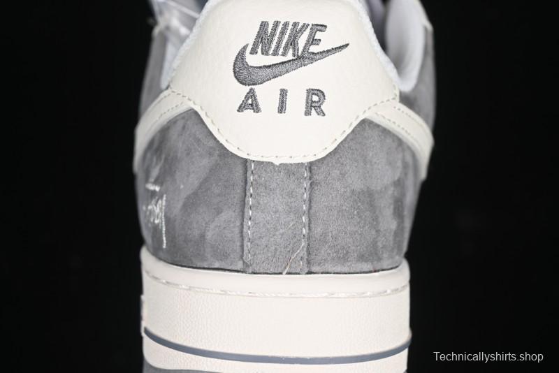 Nike Air Force 1 '07 Low Stussy Minimalist Grey Low-Top Casual Sneakers - XZ6188-672
